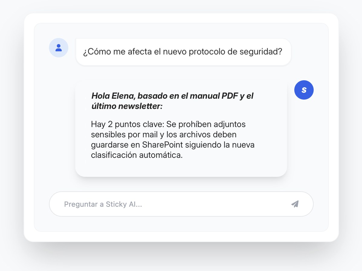 Sticky AI Chat